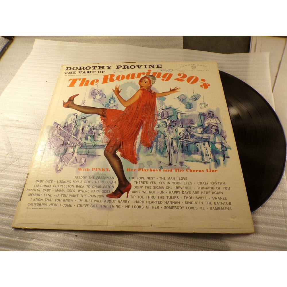 Dorothy Provine The Vamp of The Roaring 20s Vinyl LP Warner Bros W1419 1961 Mono